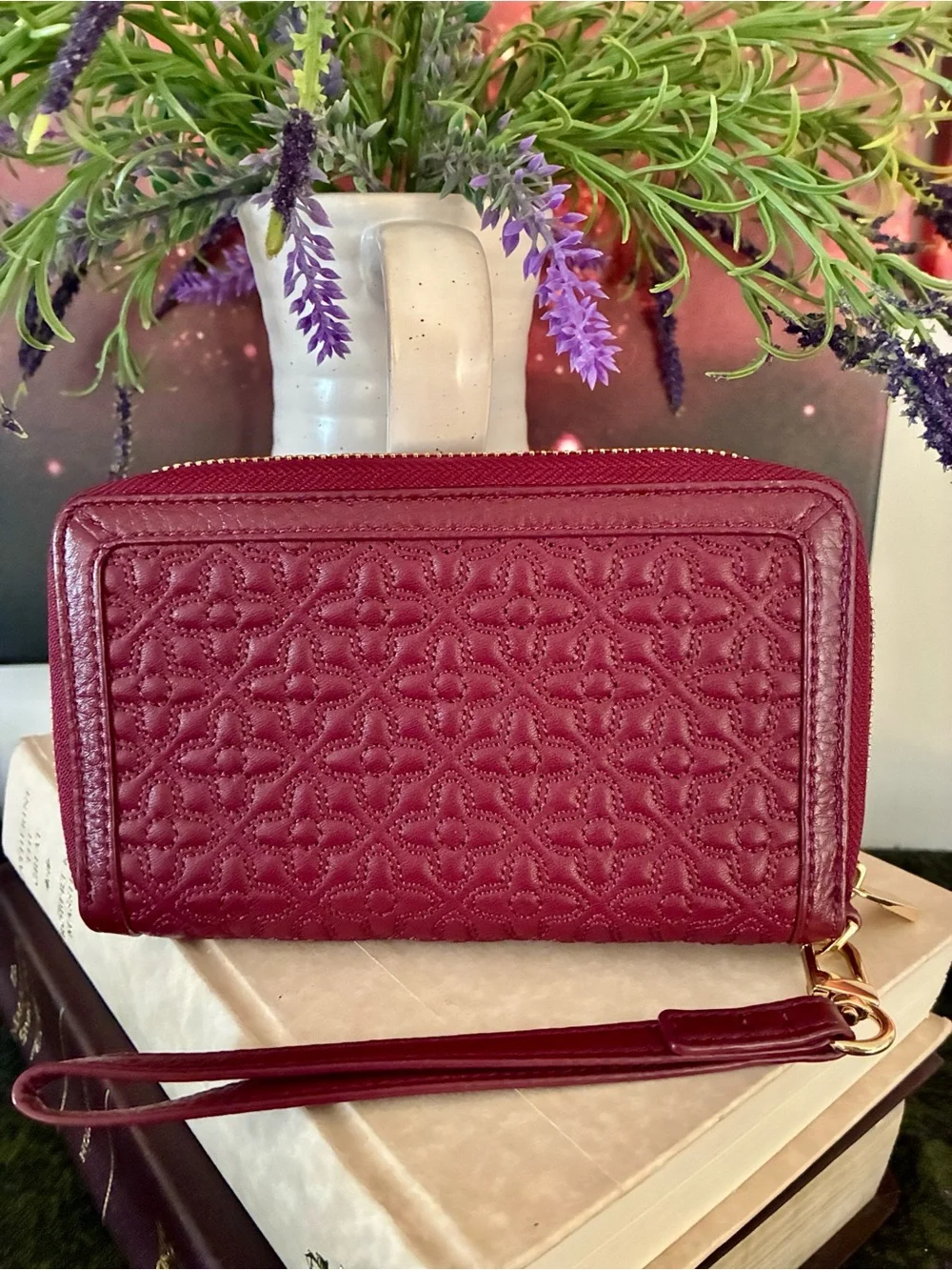 Tory Burch Quilted Leather Wallet/Wristlet